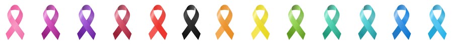 what the colors of cancer ribbons mean