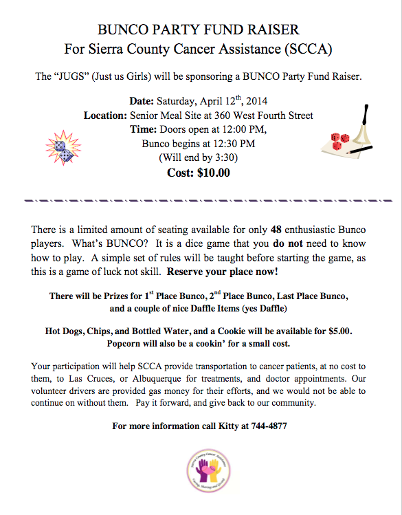 scca-bunco-fundraiser