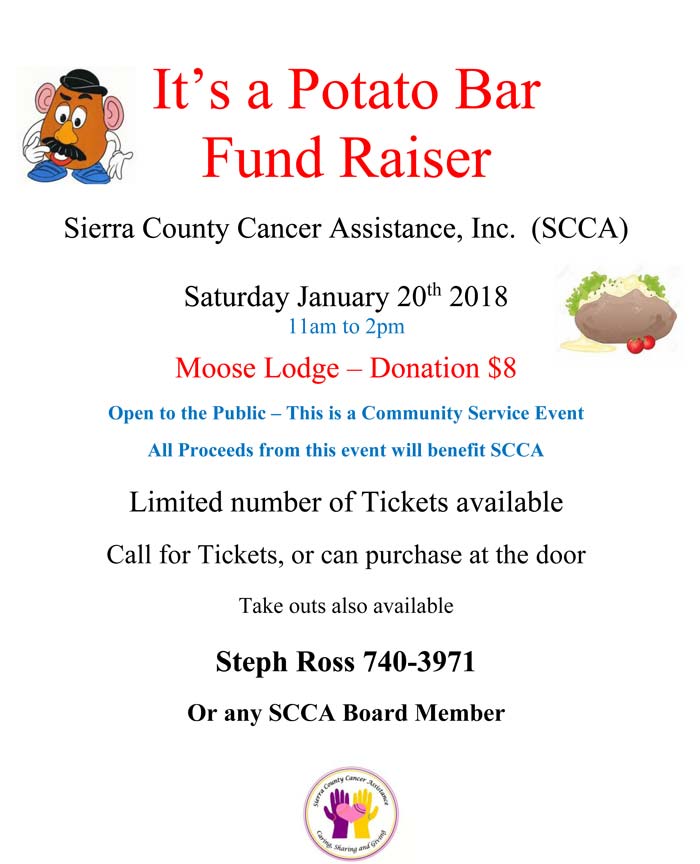 Sierra County Cancer Assistance Potato Bar Fund Raiser