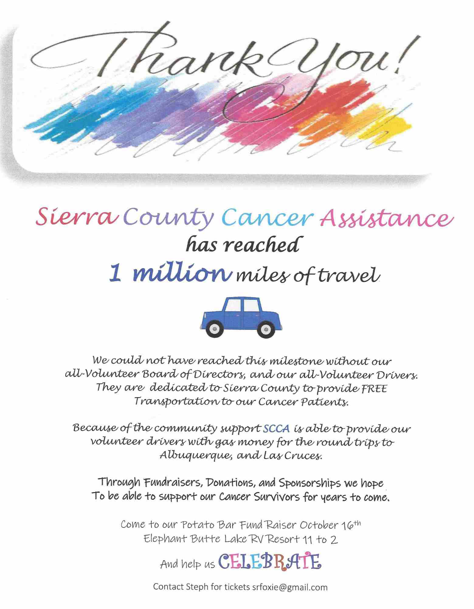 million miles of cancer support
